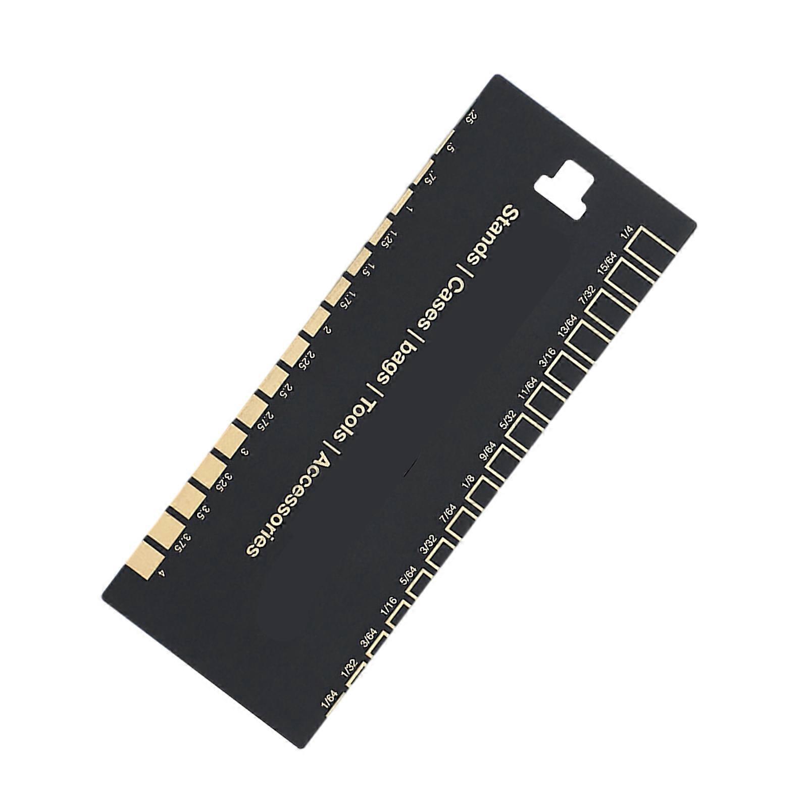 Compacts String Height Gauge Guitar String Pitch Measuring Ruler Gauge Rulers for Guitarists and Bassists' Daily Use Multicolor