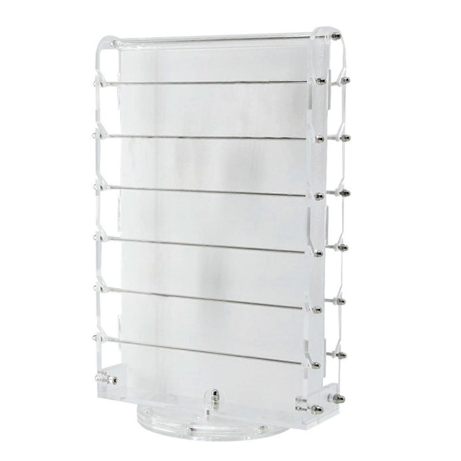 360 Degree Rotating Acrylic Bead Organizers Professional Jewelry Display Rack with Two Sided Viewing and Rotation Multicolor