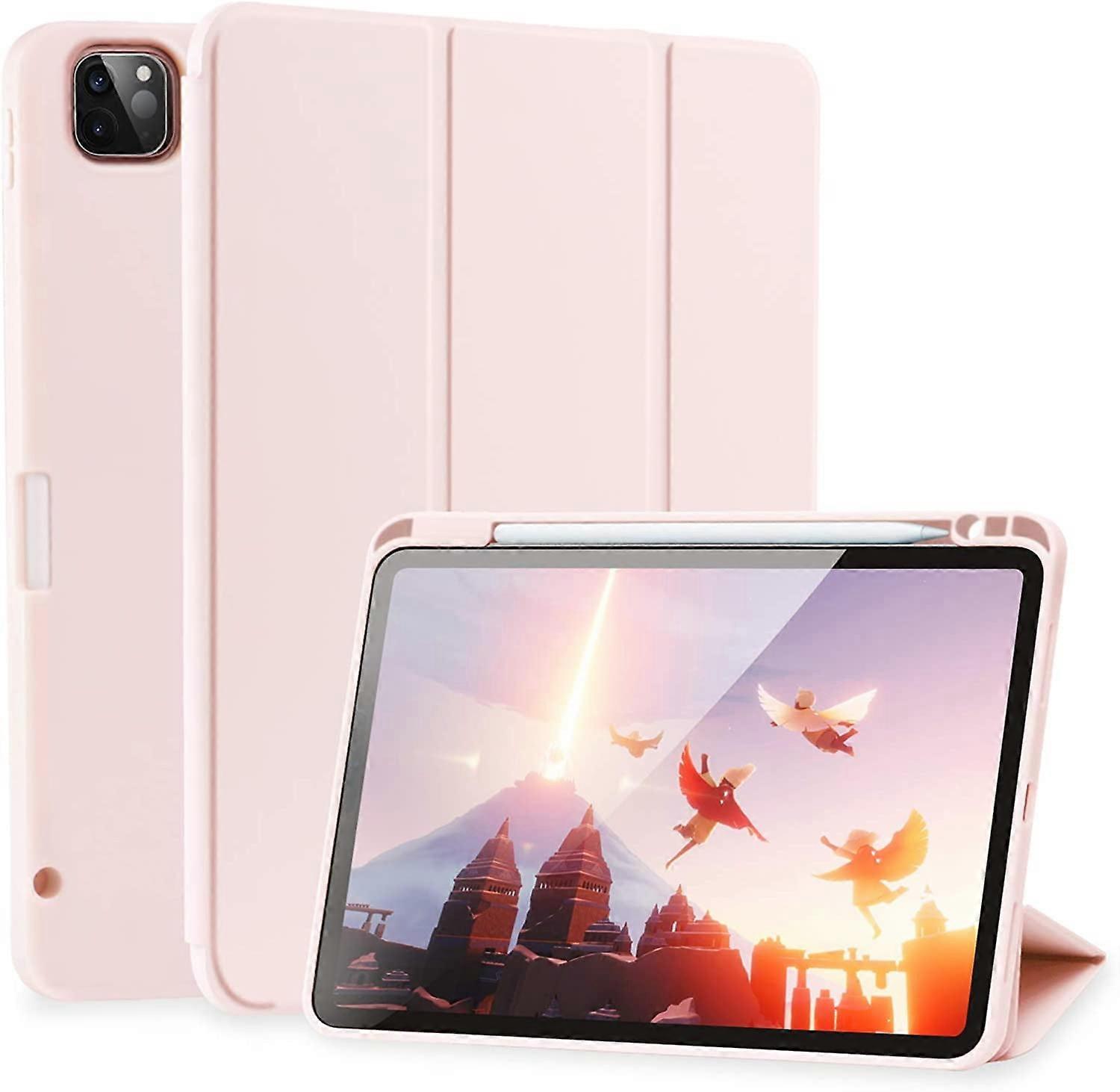 Case for compatible with iPad Pro 11 Inch 4th/3rd/2nd Generation 2022/2021/2020 with Pencil Holder [Support compatible with iPad 2nd Pencil