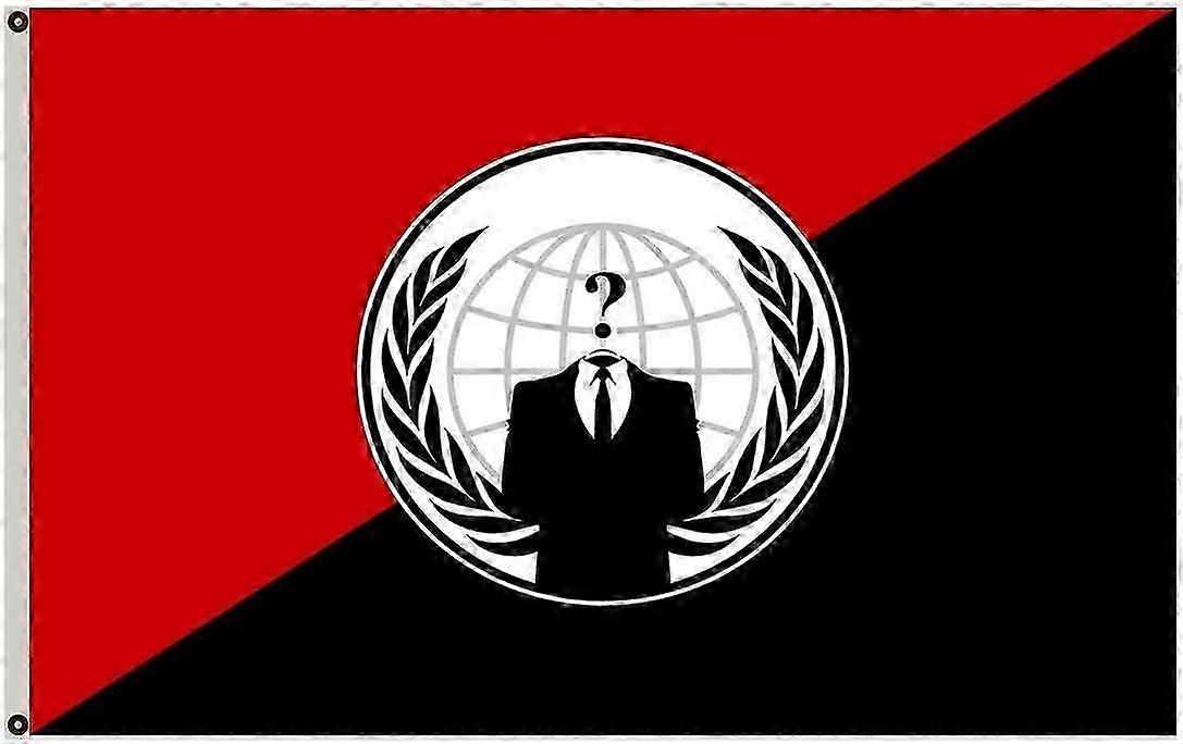 Fyon Large Flag Anonymous Anarchist Flag Mode A-3271