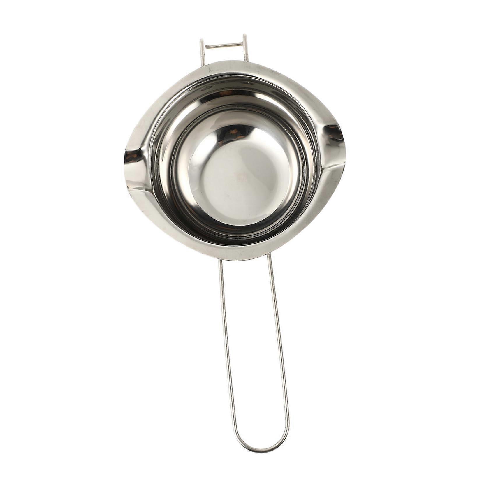 Long Handle Double Boiler Wax Melting Pot for DIY Candle and Soap Making, Heat Resistant 27x14x14cm