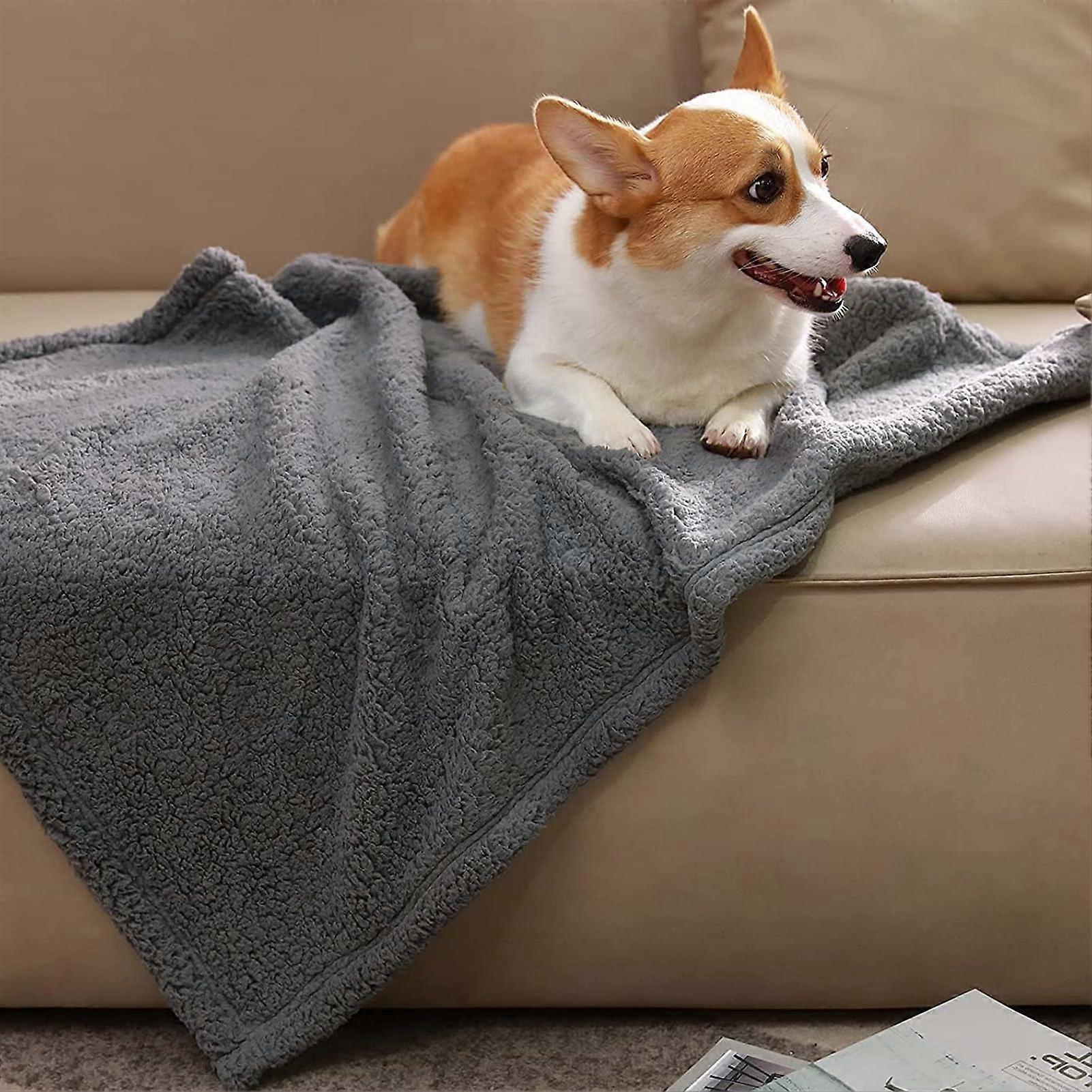 Pet Blankets For Couch And Sofa Bed Reversible Cat And Dog Blanket Soft Furniture Protector 100x120cm Orange