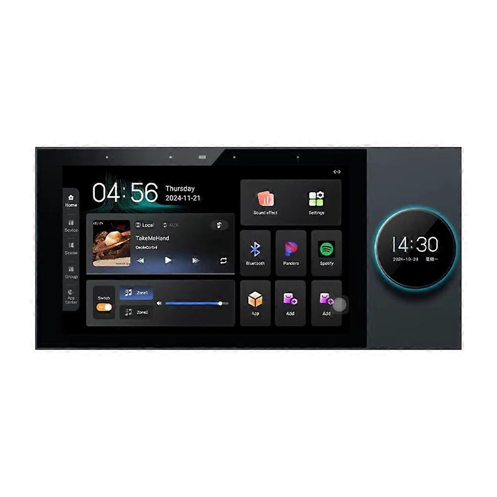 7 Inch Tuya Panel Control 8-Channel Wall Amplifier Touch Screen Intelligent Background Music System Support Google Play