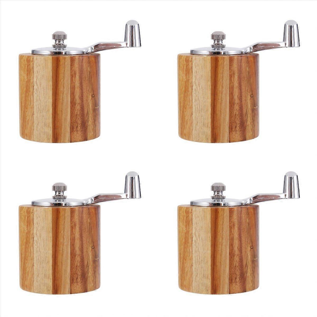 Pepper Mill, Hand Crank Wood Pepper Grinder