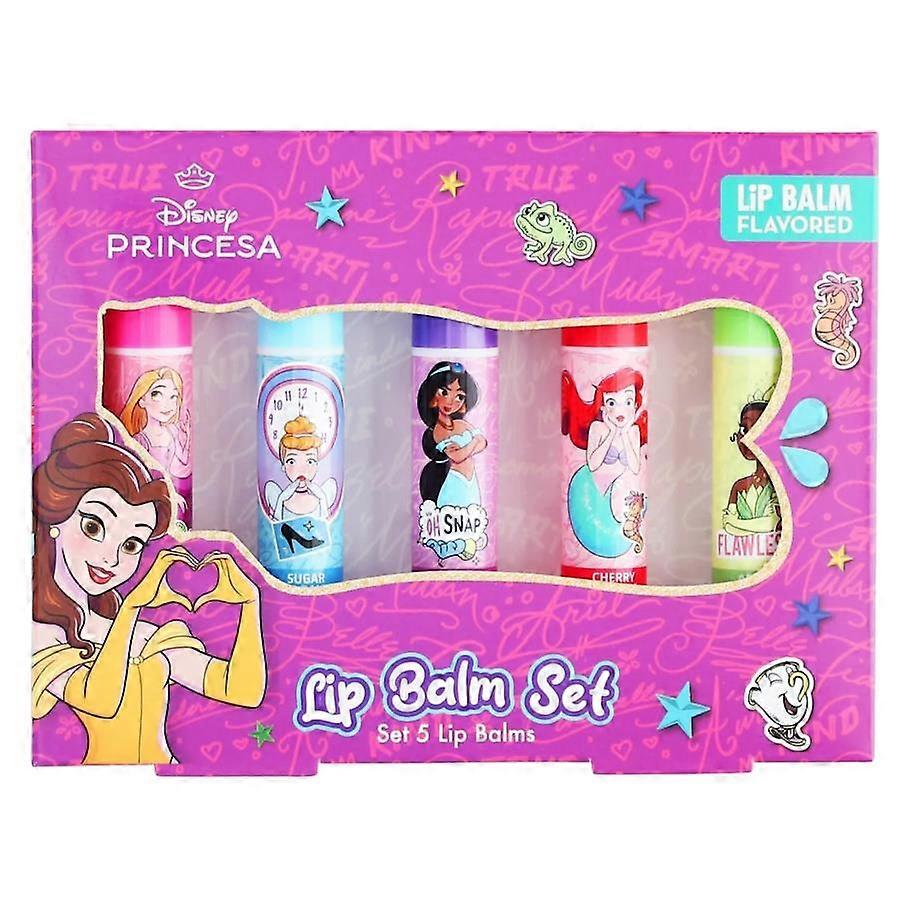 Disney Princesa Lip Balm Set- 5 Balms