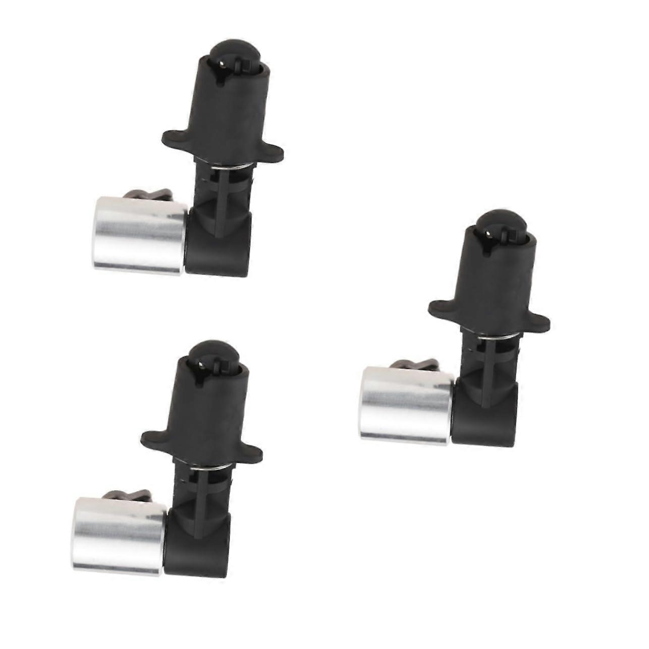 Reflector Clamp Set 3pcs with Light Stand Adapter for Secure Photography Reflector Positioning Black