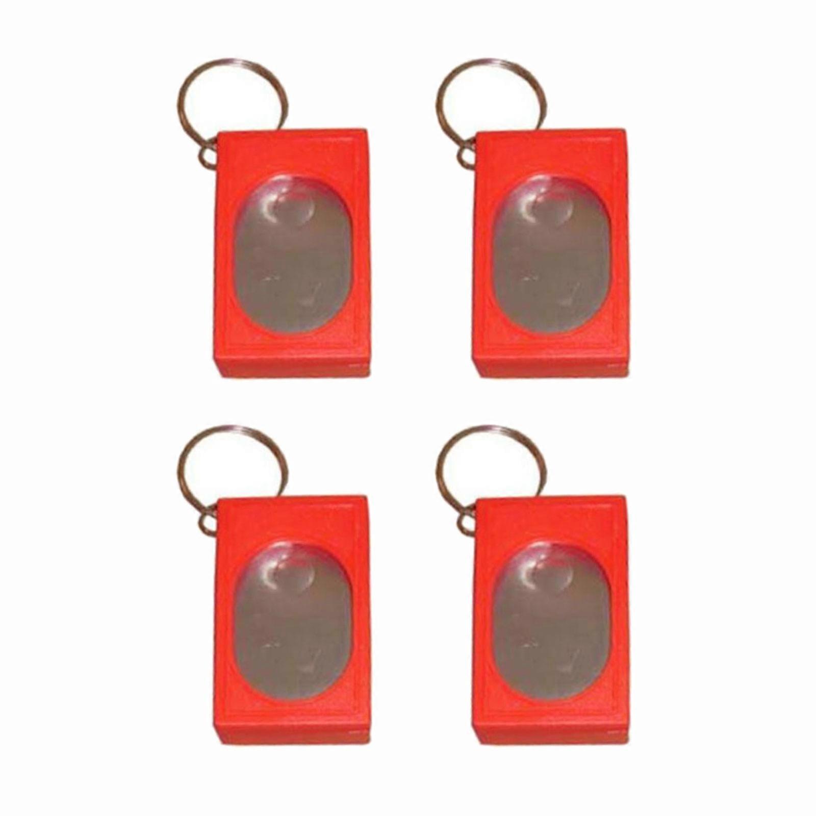 Square Training Clickers Set of 4 for Scientific Pet Behavior Modification Easy to Carry Obedience Trainer for Dog  Red