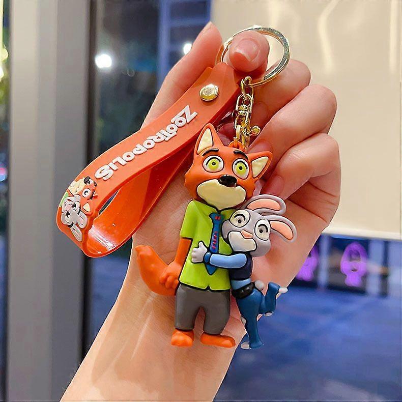 Zootopia Keychain Collection - Assorted Character Key Rings, Car Keys Bag Charm Pendant