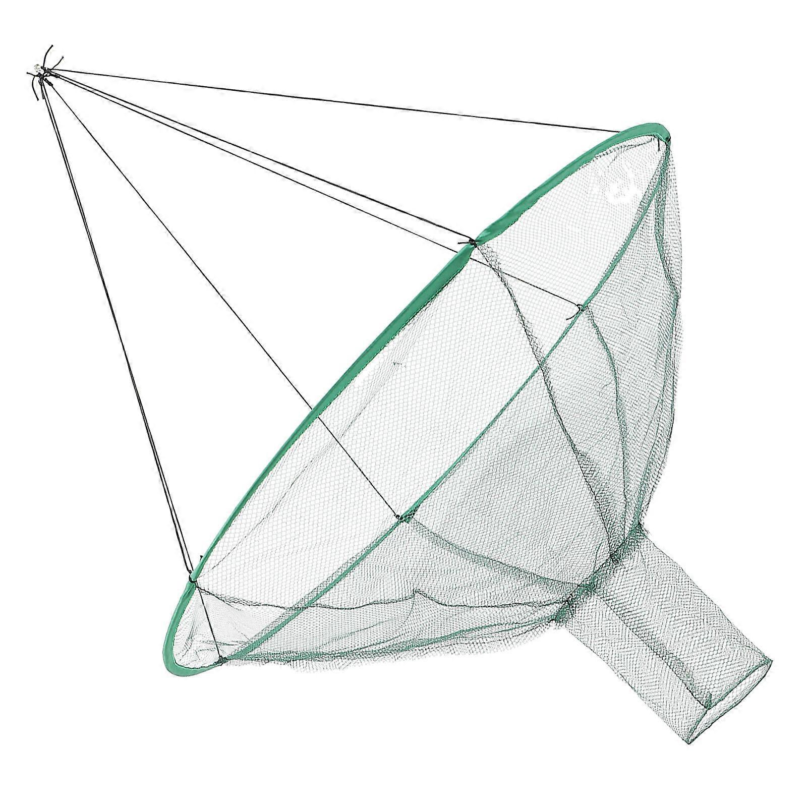 1pc Foldable Fishing Net Hand Net Crab Fishing Net Fish Bait Trap Random Style