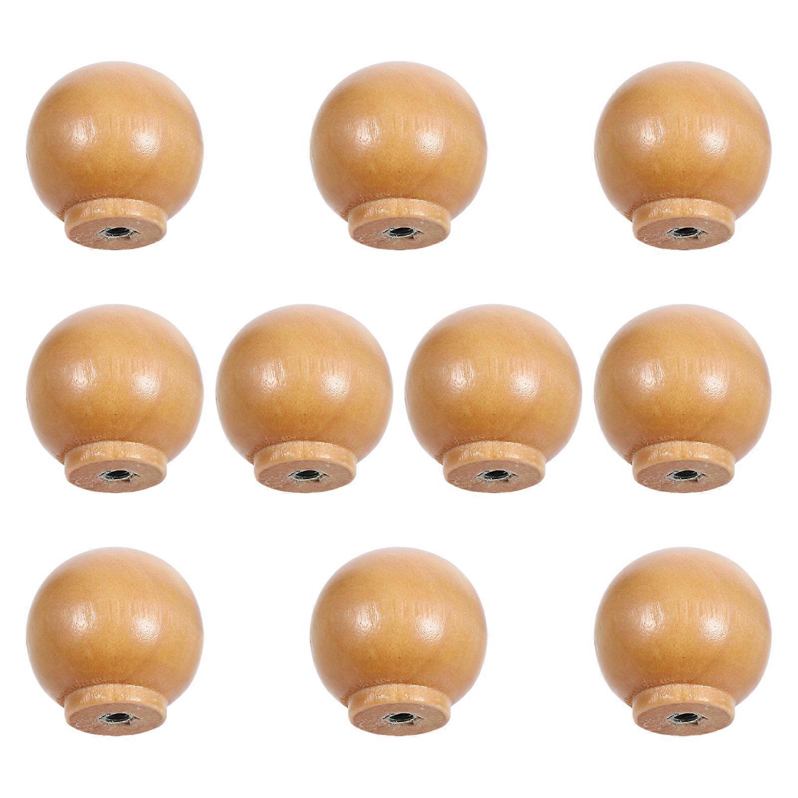 Wooden Knobs for Outdoor Use 10Pcs Wardrobe Cabinet Door Handles