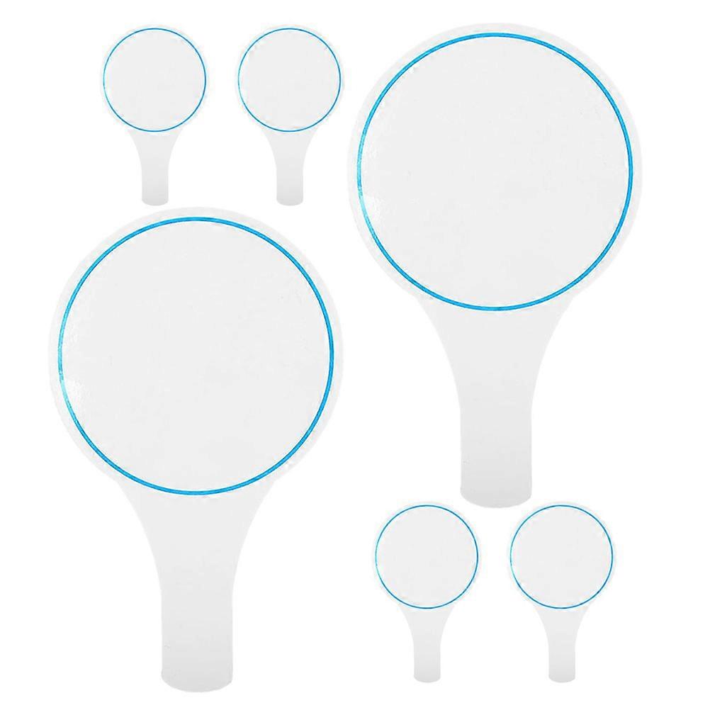 Blank Dry Erase Scoreboard for Scoring in 6Pcs Portable Handheld Boards Blue Foam