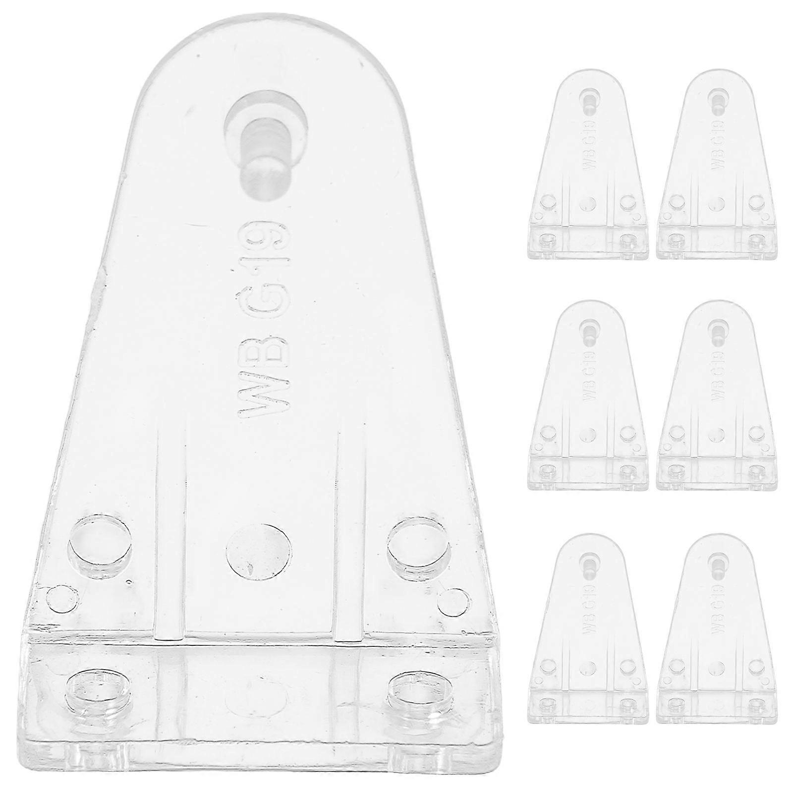 Clear Blinds Hold Down Brackets for Window Shades Horizontal 8Pcs Set