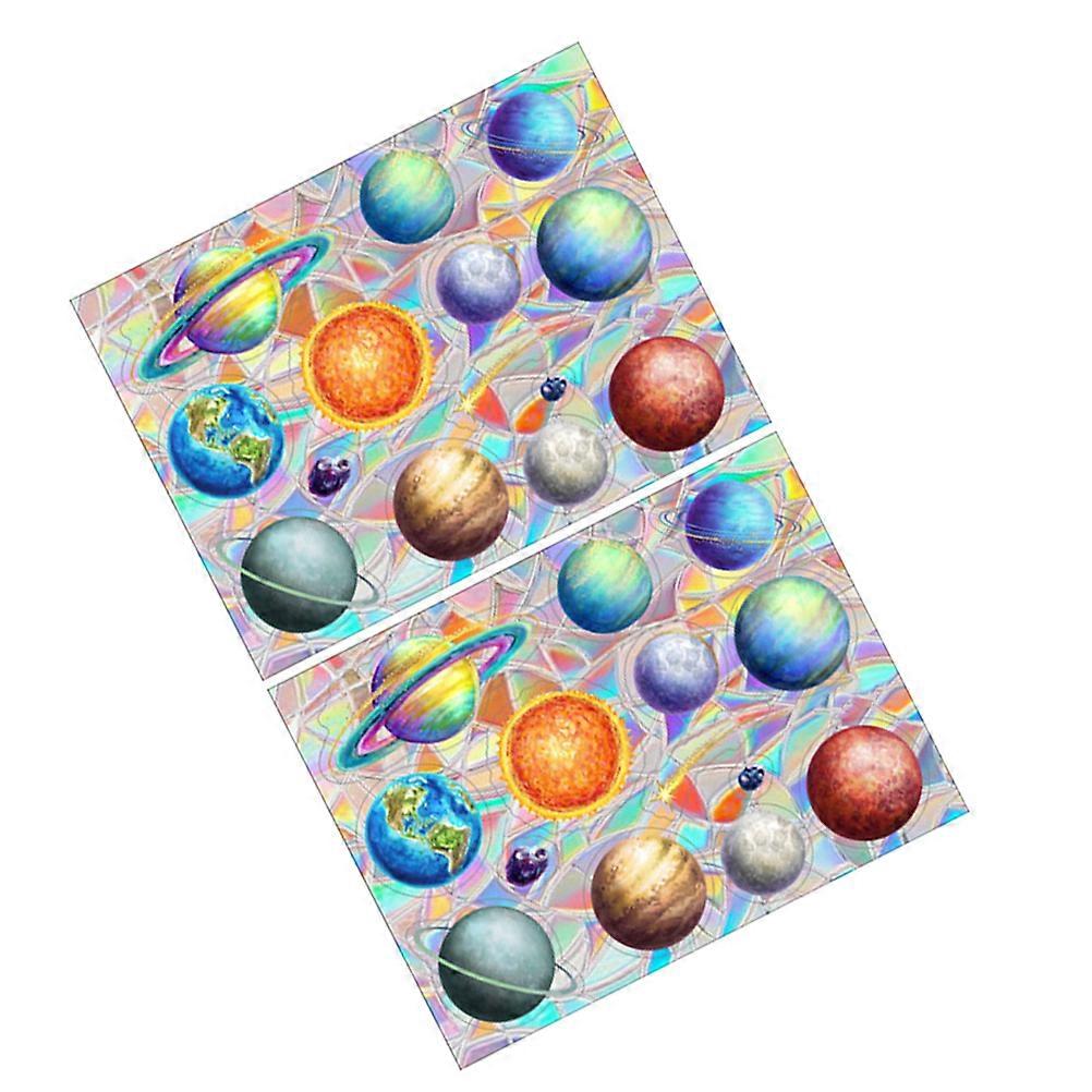 Static Cling Window Decal For Glass Windows Create Rainbow Effect 40X30CM 4 Sets