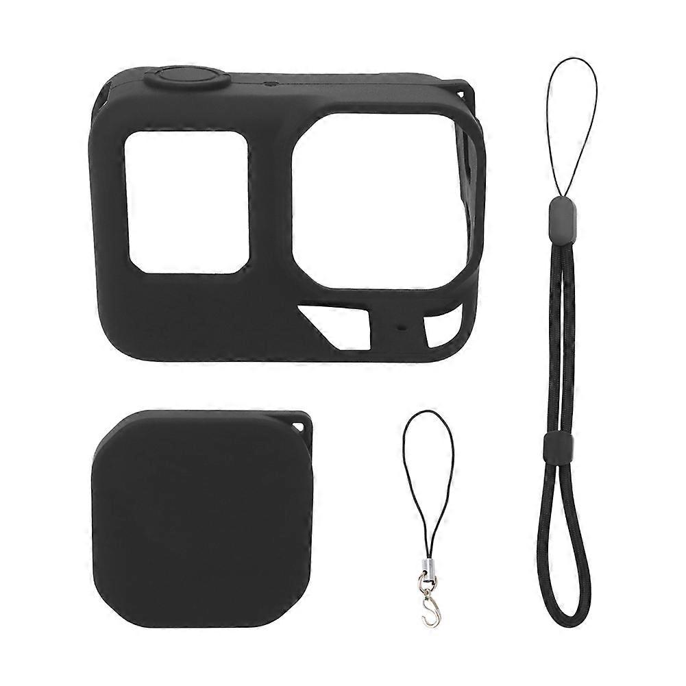 For Silicone Case Rubber Shell Protector Silicone + Lens Cap Cover Camera Accessories