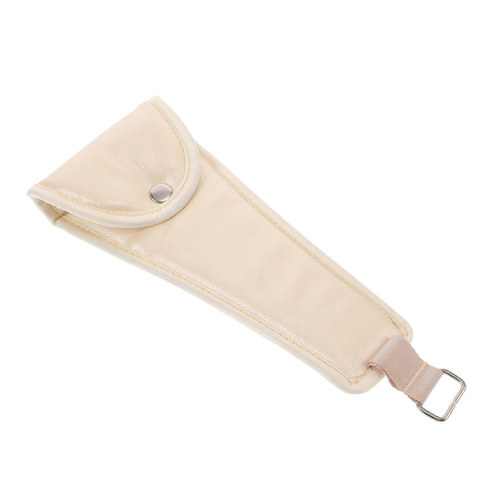 Crotch Pad Baby Stroller Equipment with Non Slip Function Light Yellow PU