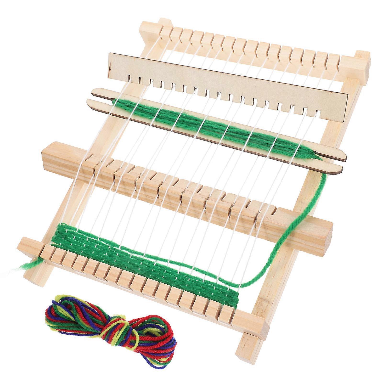 Knitting Loom Handcrafted Weaving Machine DIY 1Set Portable Wood Frame