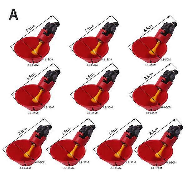 10 pcs chicken bird hen water drinking cup automatic poultry drinker A