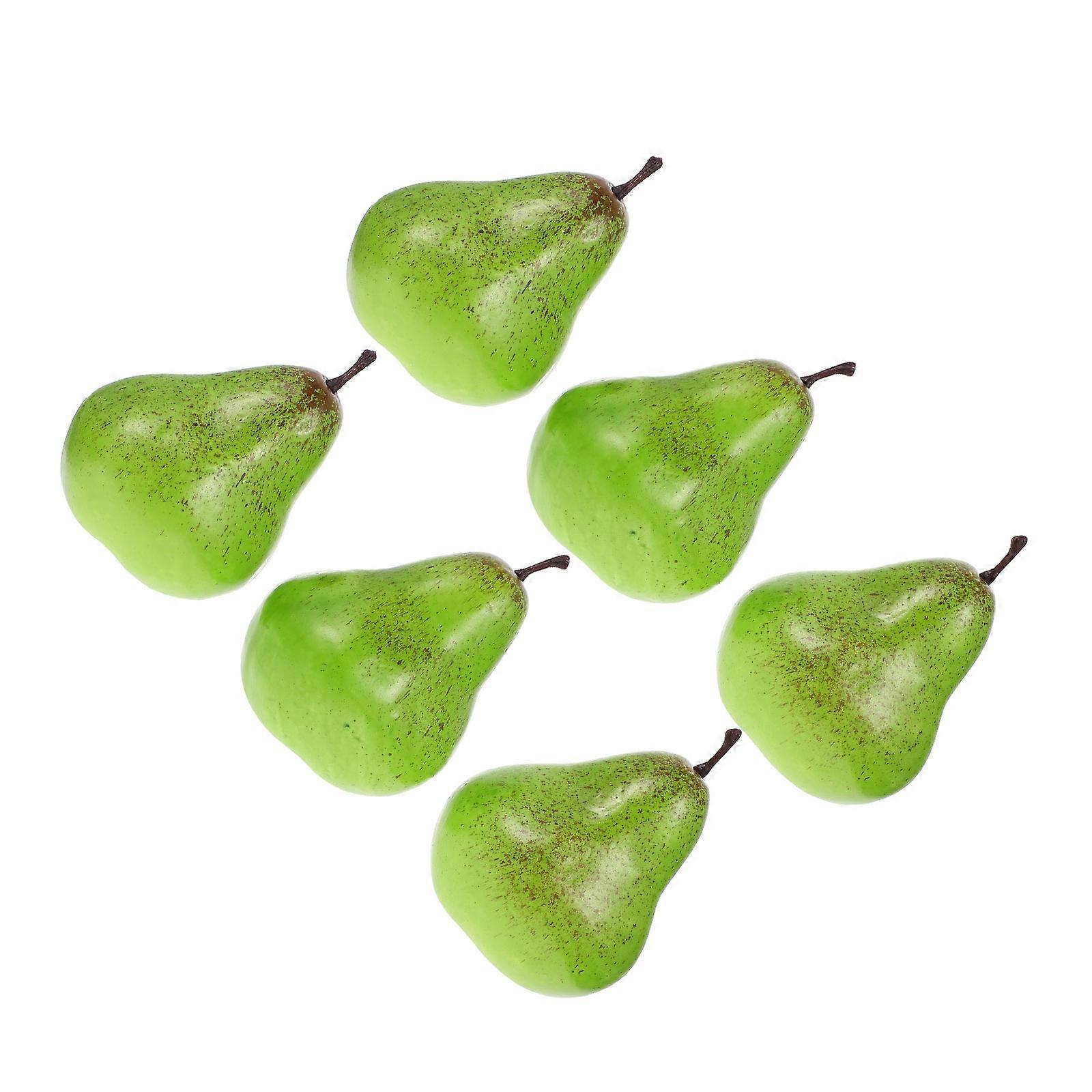 Pear Models Fake Pear Decorative Function 30Pcs Artificial Fruit Models