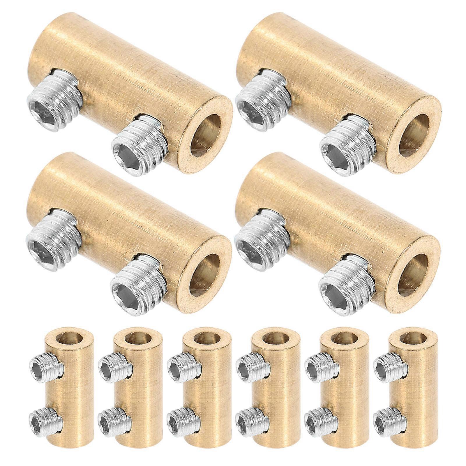 Wire Terminal Connector Kit Quick Wiring Connection Stable and Reliable Electrical Connections Golden 1.60X0.72X0.72CM Copper 1 Set