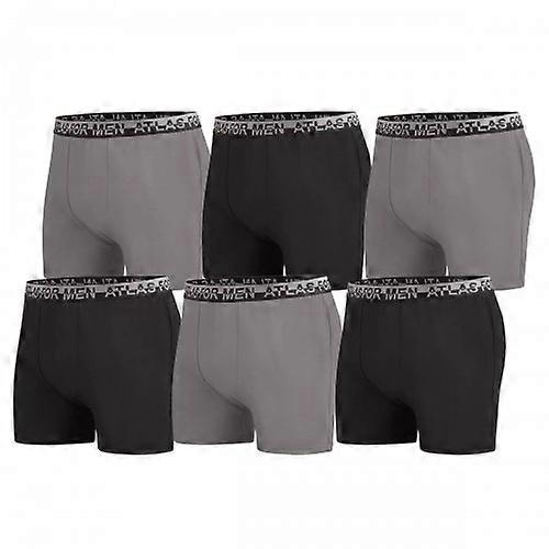 Atlas For Men Mens Plain Stretch Boxer Shorts (Pack of 6)