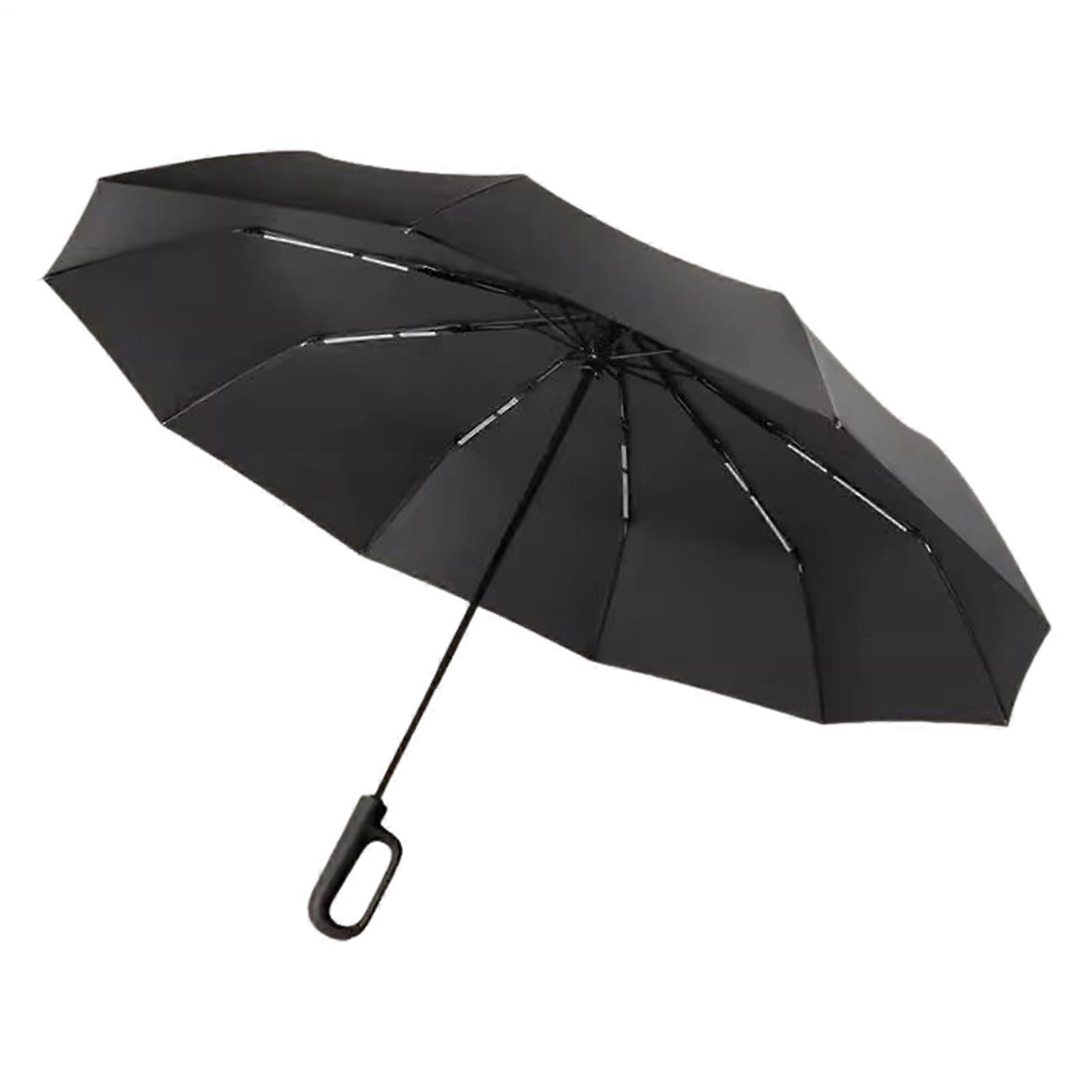 Compact Travel Umbrella with Windproof Reinforced Frame, UV Protection, Automatic Folding Design