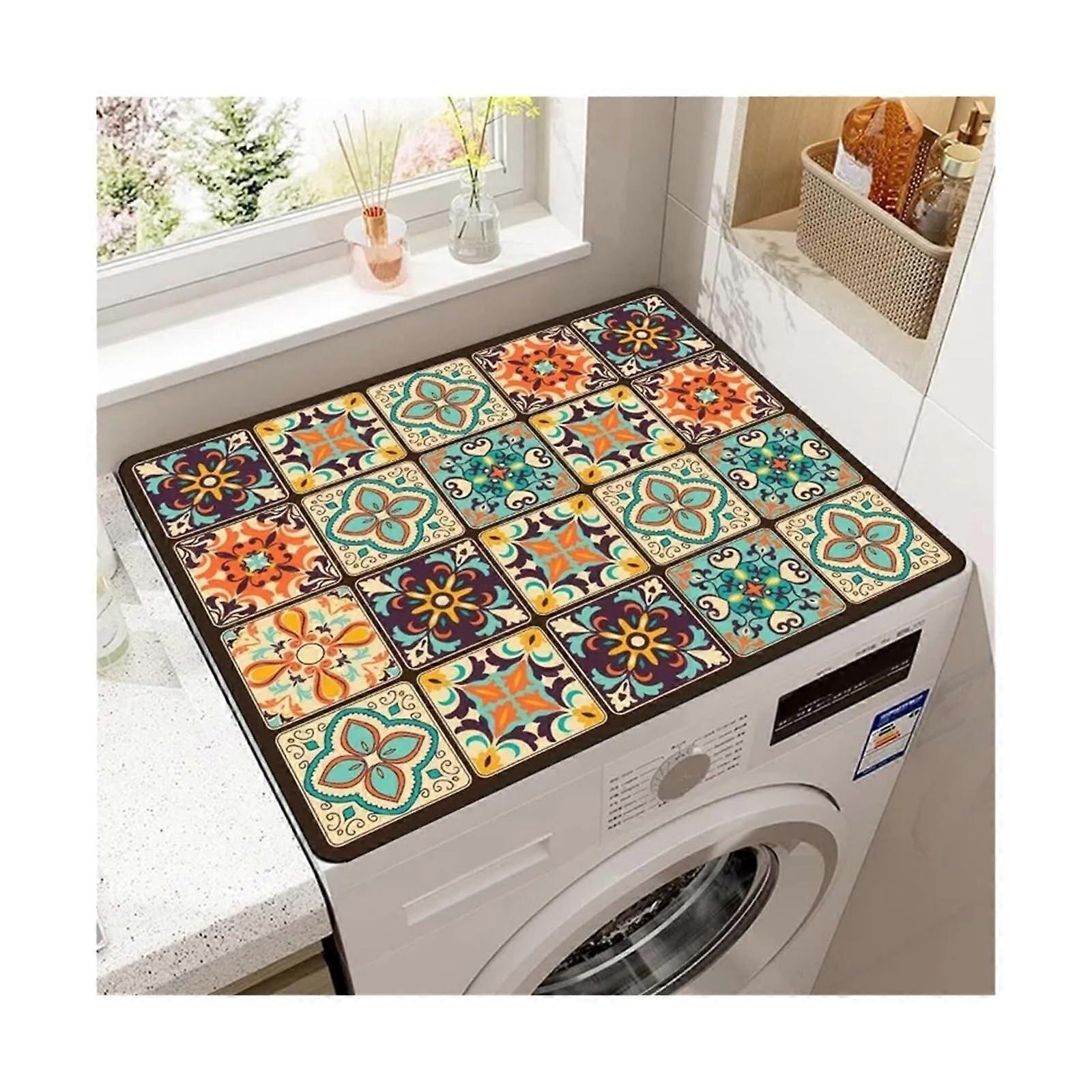 Washing Machine Cover 30x50cm Waterproof Dustproof Washer Lid Protector Easy Clean Durable