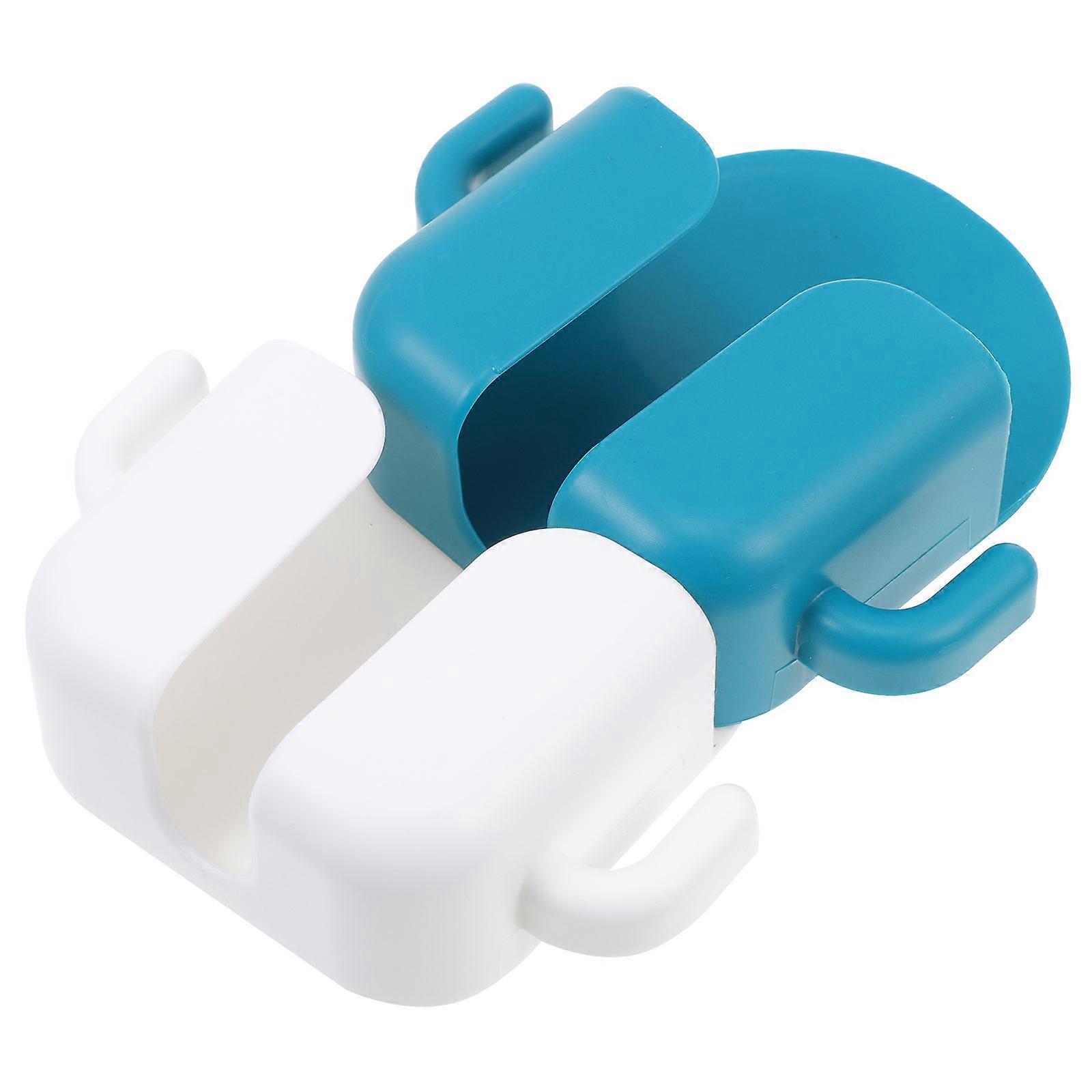 Wall Mount Phone Rack for Storage 2Pcs Household White ABS Material