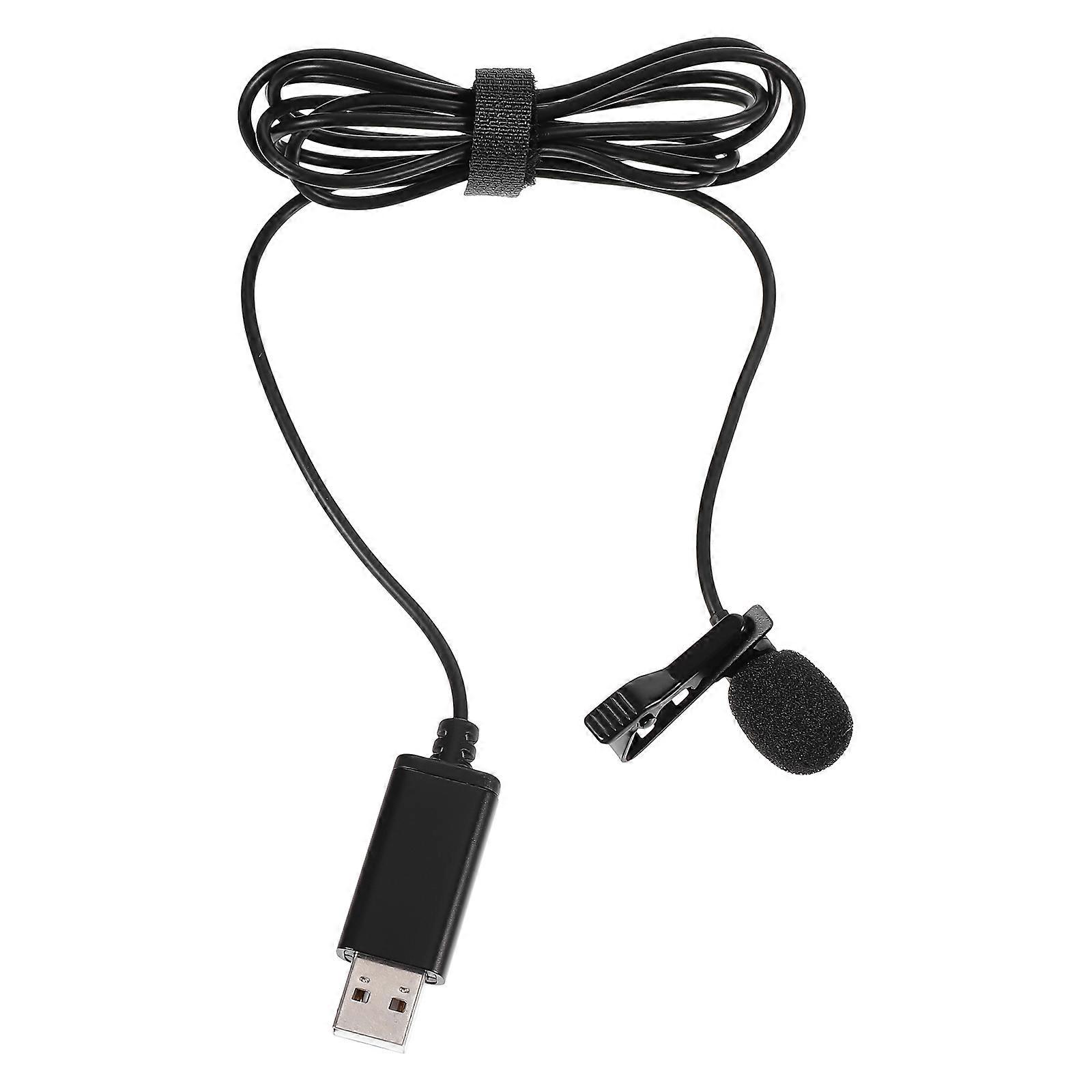 Clip on Microphone Professional Microphone for Computer Use 2Pcs