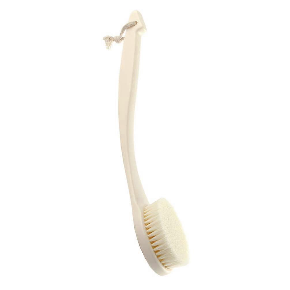 Long Handle Back Scrubber for Shower with Soft Bristles, Gentle Exfoliating Bath Brush