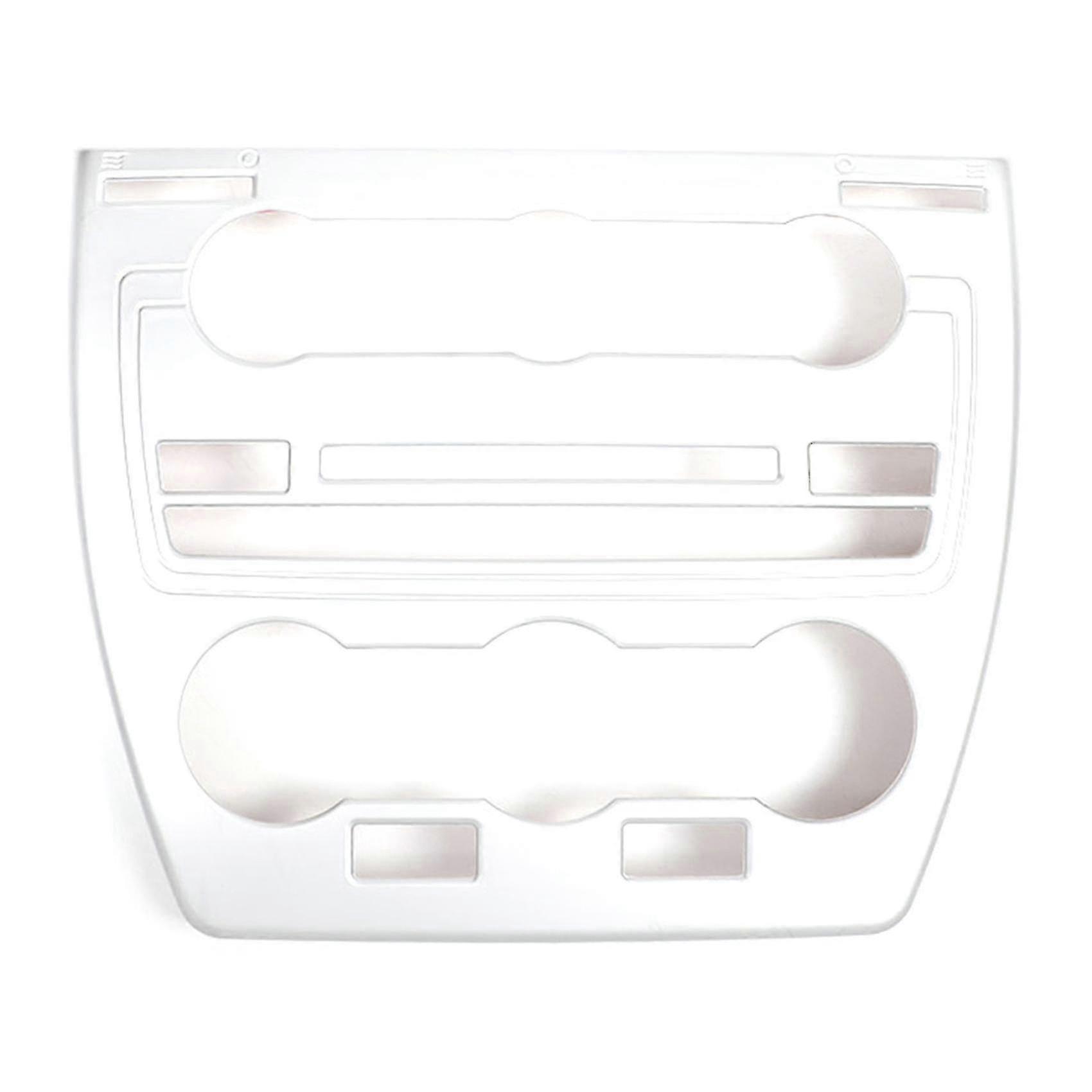 Car Air Conditioner Model Button Frame Panel Stickers For -2 2013-2015 Silver