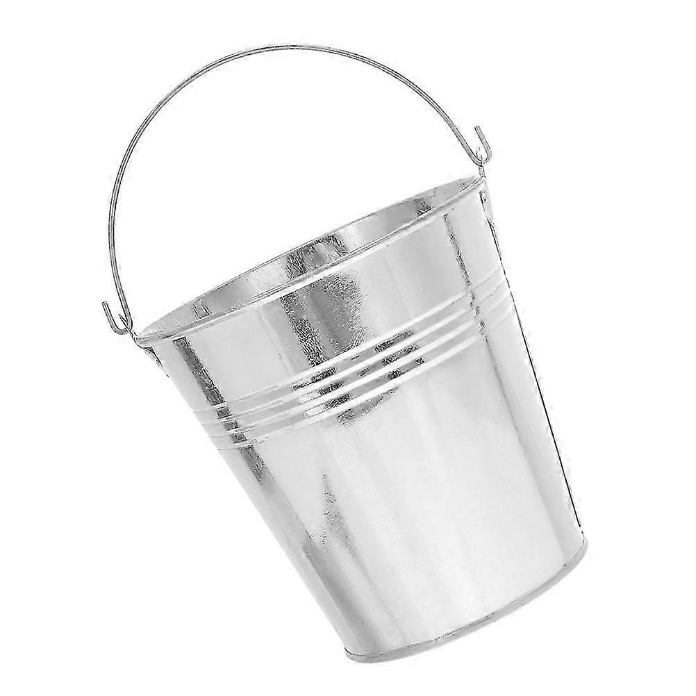 Fried Food Storage Tin - Mini Tinplate Bucket with Handle