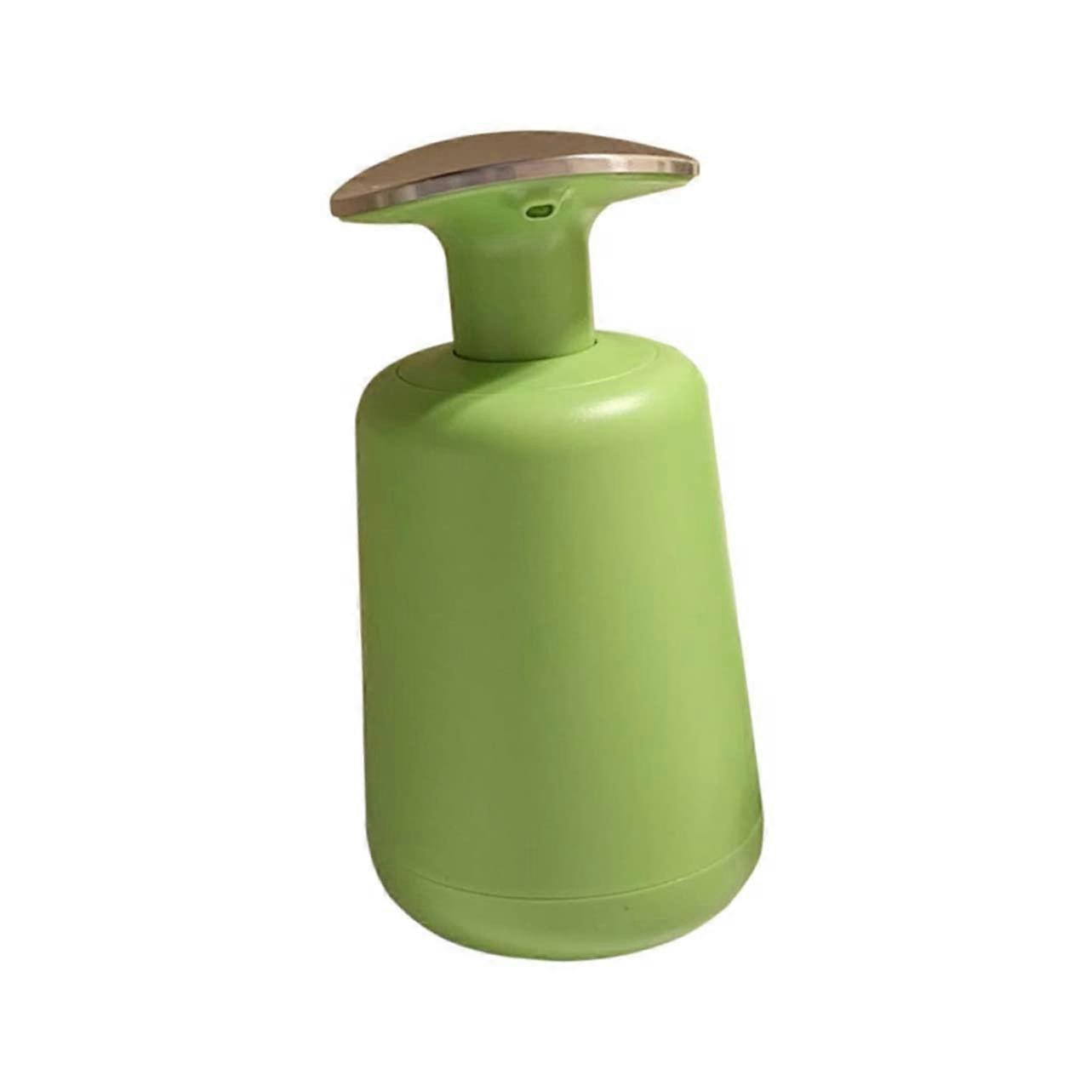 Liquid Soap Dispenser Green Manual Pump Bottle Easy Refill for Bathroom Kitchen Office