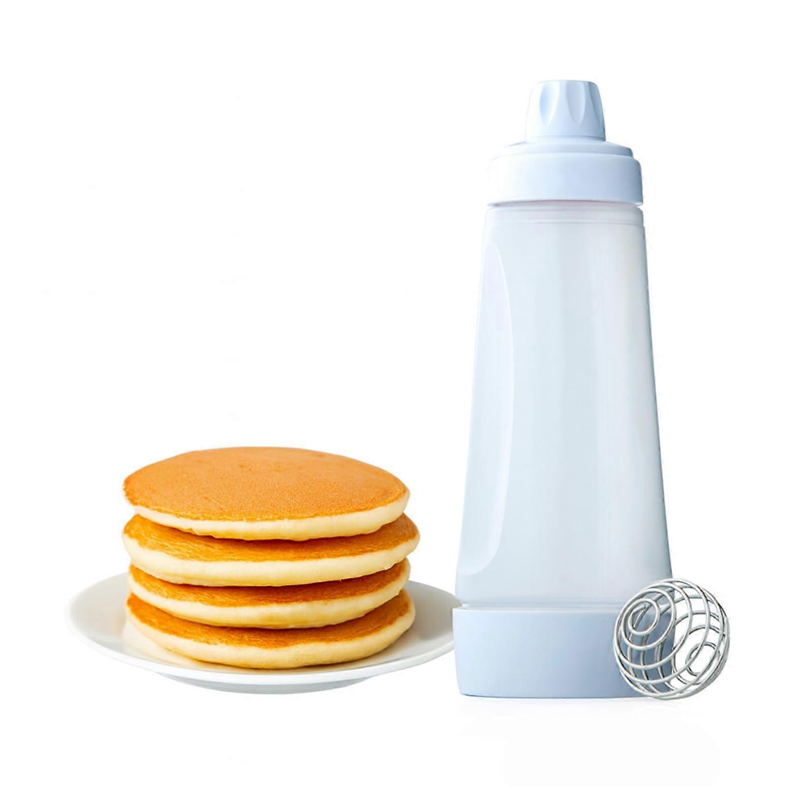 Pancake Batter Dispenser with Silicone Nozzle, Precise Control for Pancakes Waffles Cupcakes