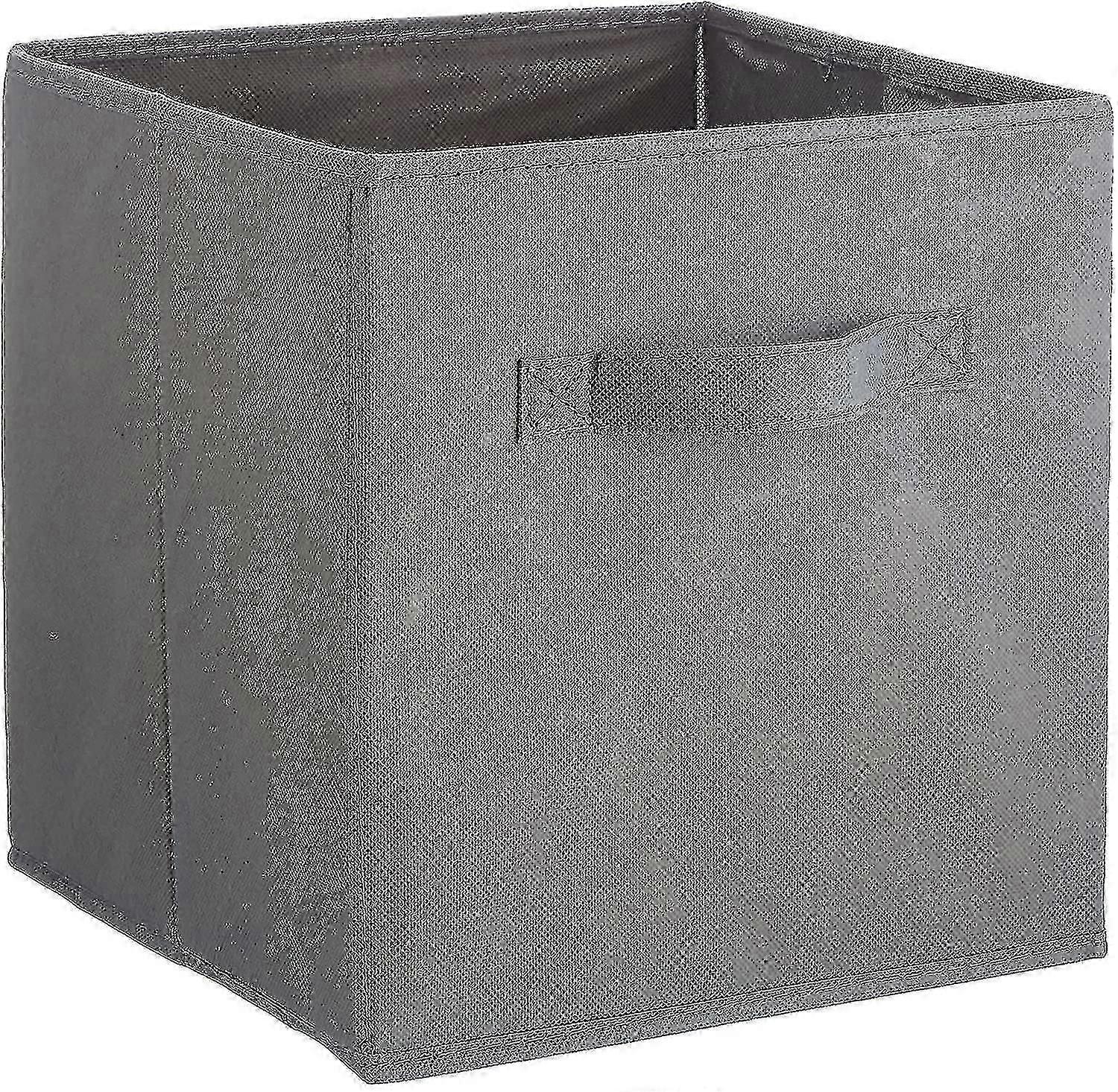 Foldable Storage Cube Storage Box, Gray