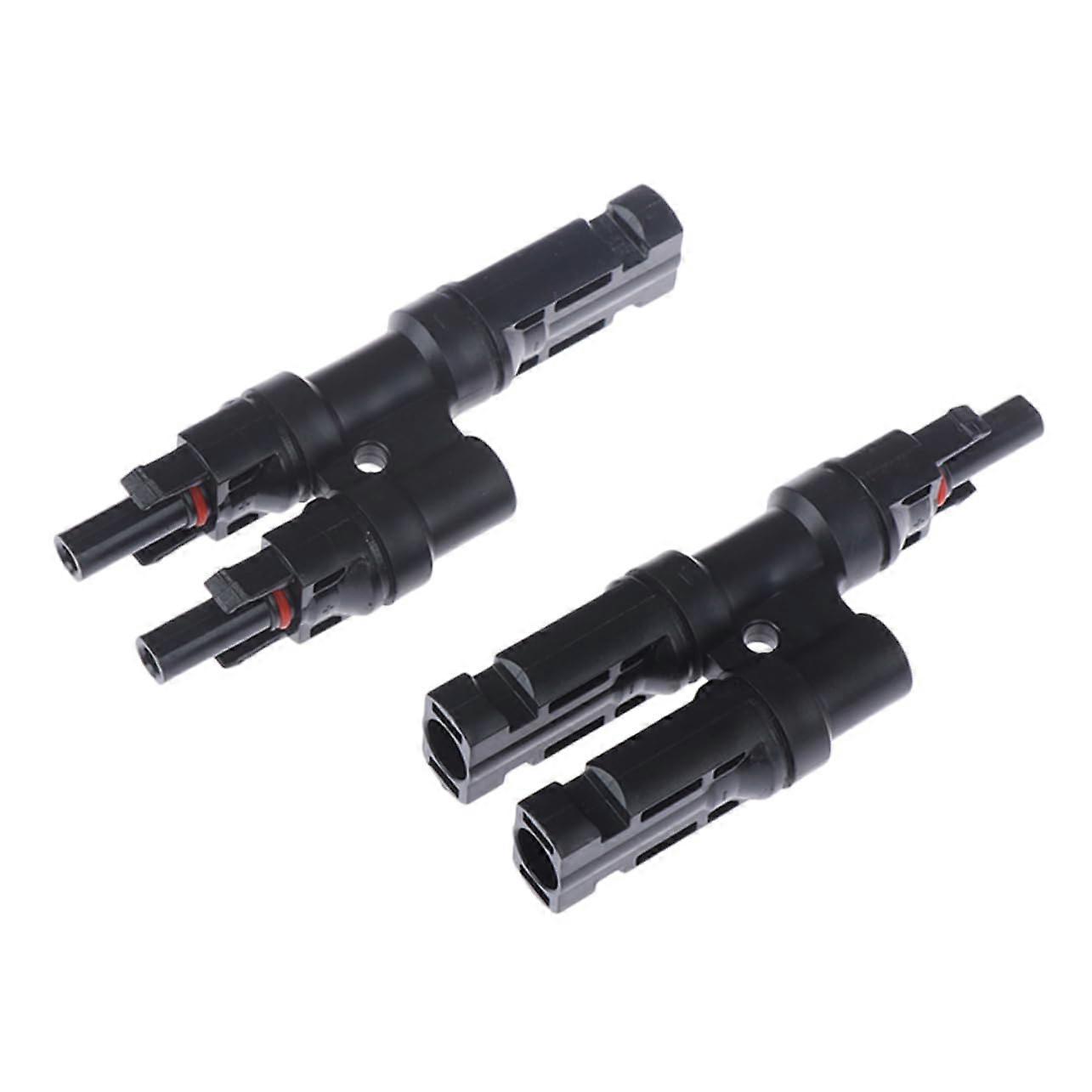 Waterproof Solar Panel Connector Adapter MC4 Compatible, Easy Plug Lock for Photovoltaic System