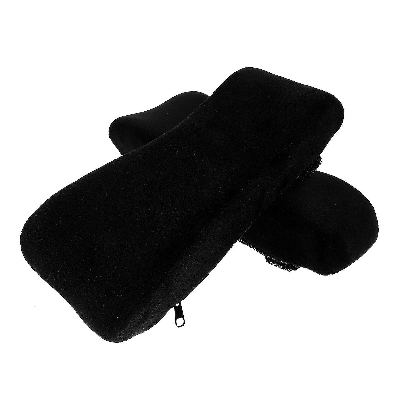 Office Chair Armrest Cushion Black 2Pcs for Comfortable Armrest Use