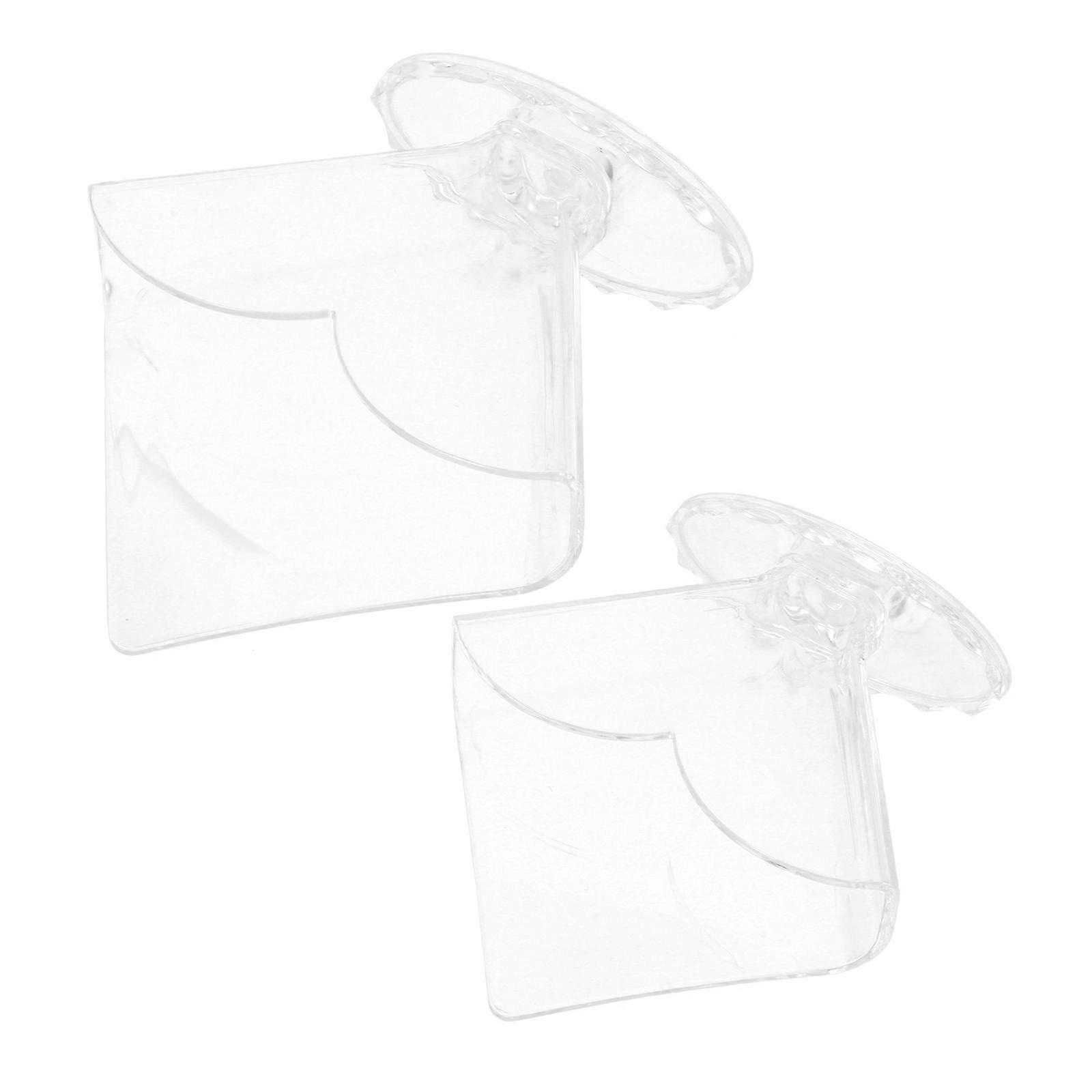 Acrylic Napkin Holder for Desktop with 2Pcs Transparent Square Tissue Holders