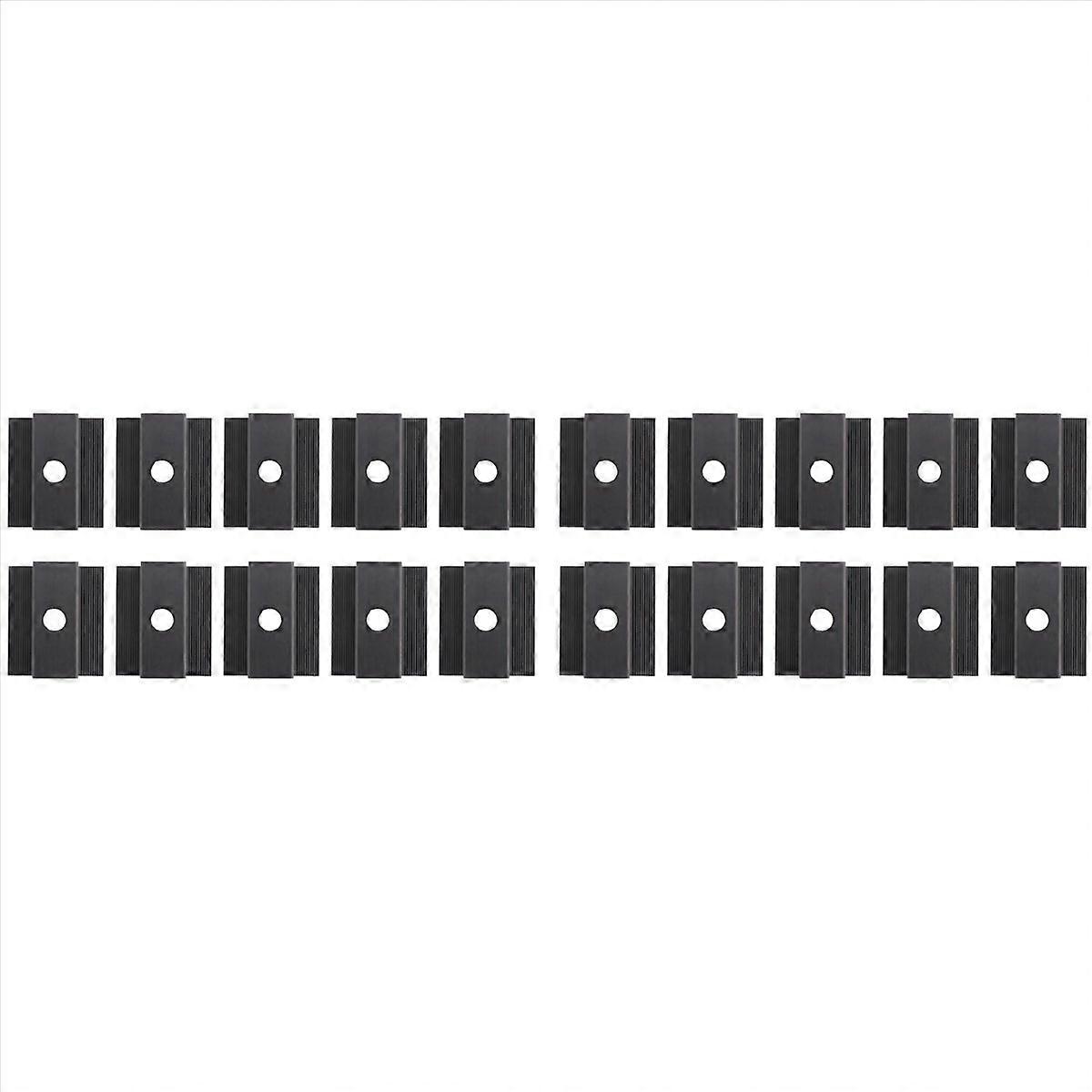 10 x Centre Clamp PV Solar Panels, Module Clamp for All Frame Heights