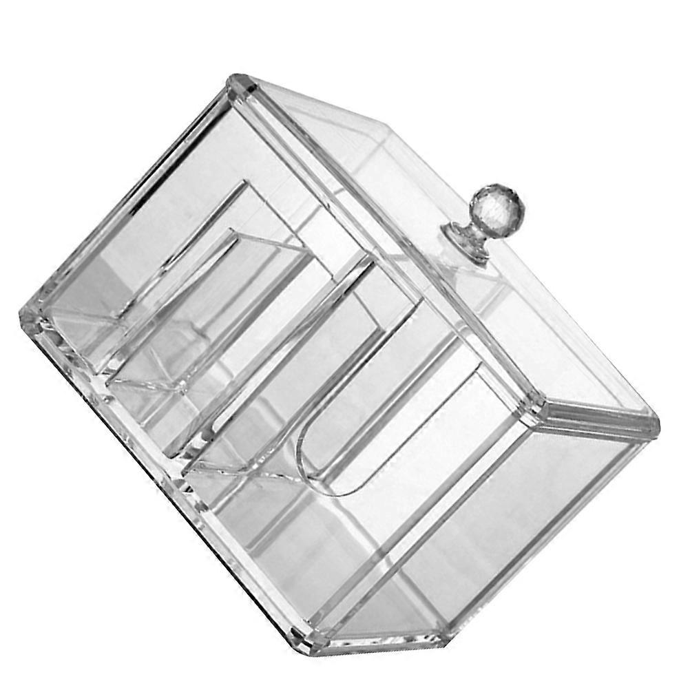 Makeup Organizer With Lid Acrylic Modern Space Saving Bedroom 1Set