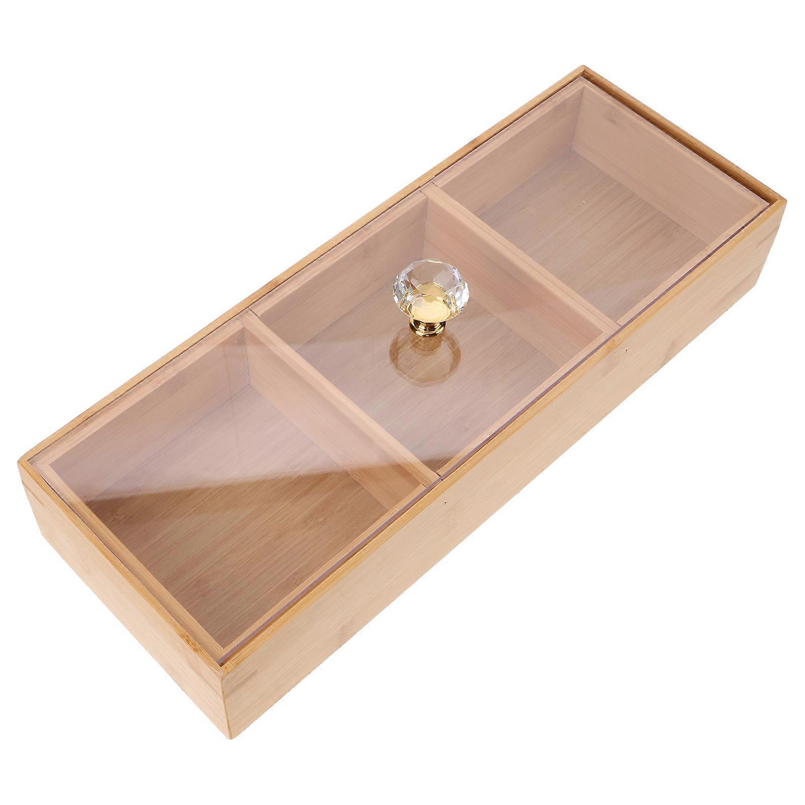 Light Brown Serving Plate for Storage Use with Snack Storage Tray