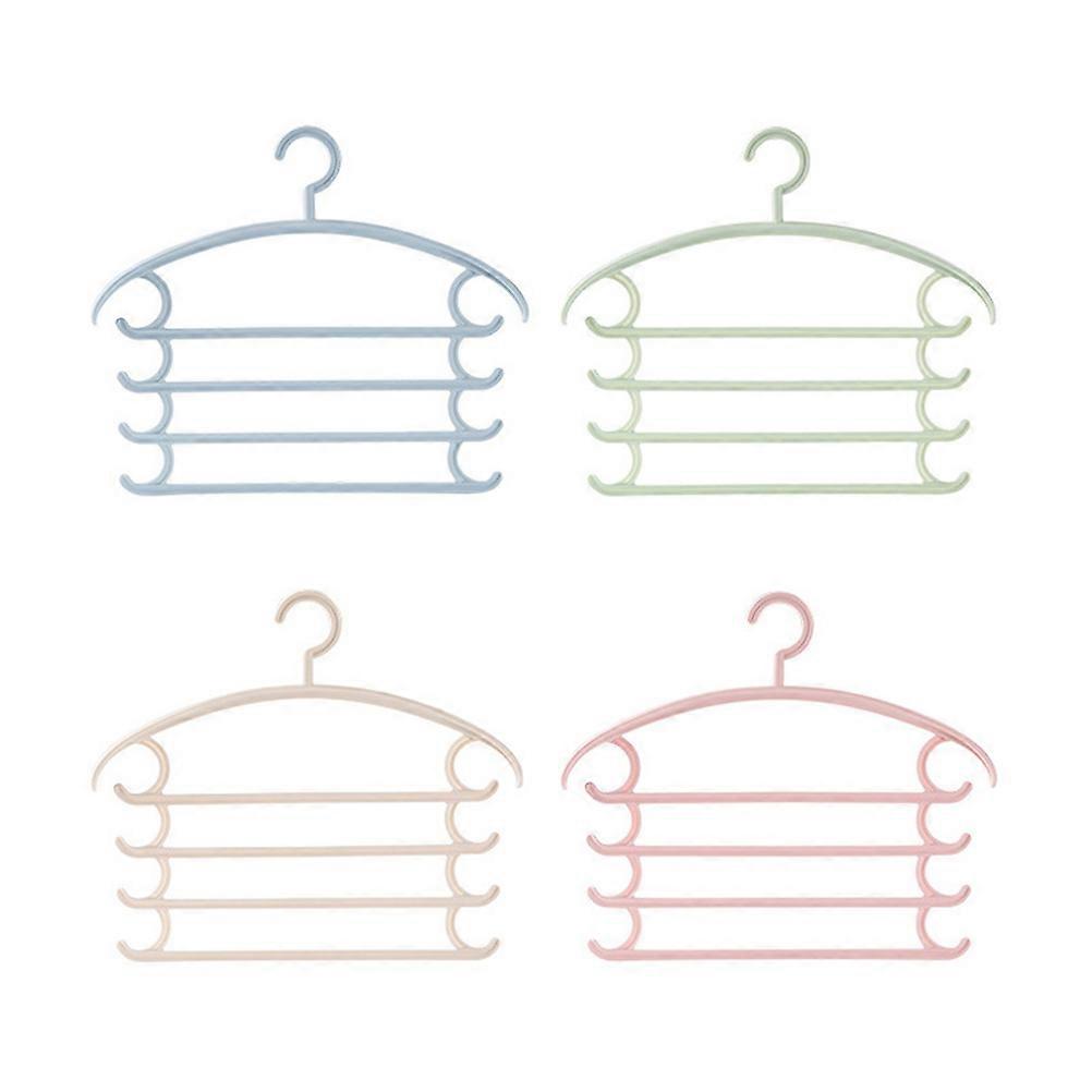 Clothes Hanger Pants Storage Rack for Hanging Clothes Plastic 2Pcs Set