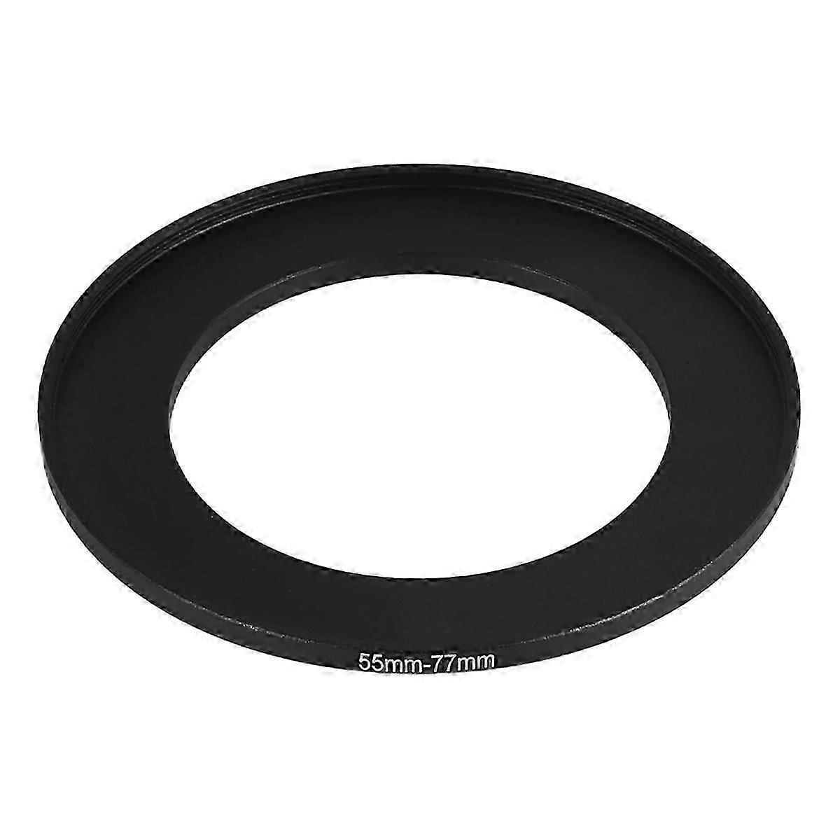 Metal 55mm-77mm Camera Step Up Filter Ring Adapter 55-77