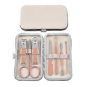 7 Stück Maniküre-Set, professionelle Nagelknipser Kit Pediküre Pflegewerkzeuge für Reisen und Zuhause