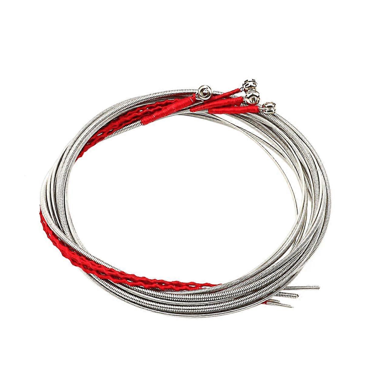 Acoustic Bass Strings Set Flatwound Tapewound 4 String Replacement for Warm Tone and Smooth Play