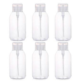 Flacone dispenser vuoto con pressa per uso domestico, 6 pezzi, pratico contenitore per struccante