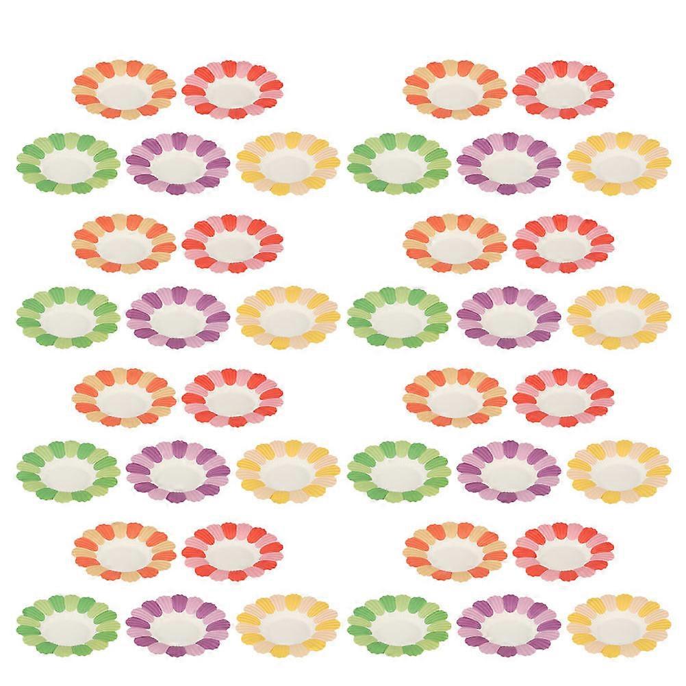 Party Decorative Paper for Serving 100Pcs Multicolor