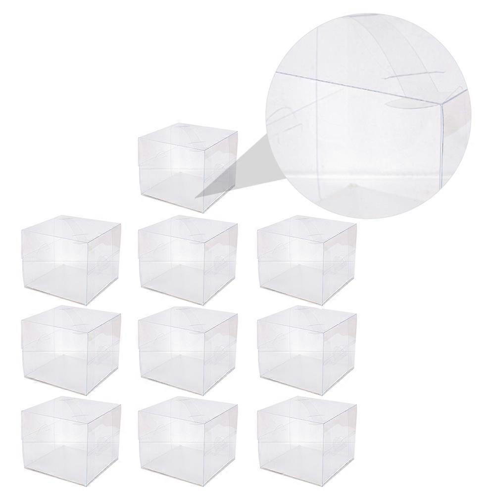 Egg Cake Box Transparent Plastic Bake Case for Storage 10Pcs Set