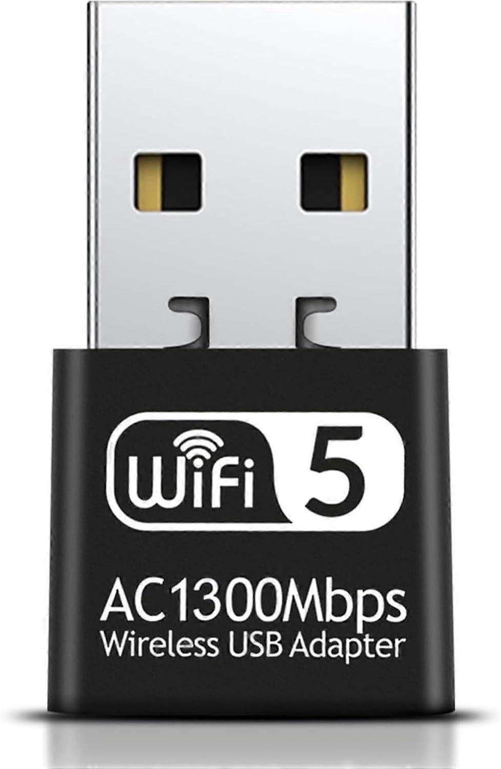 1300Mbps USB WiFi Adapter for PC-Tiny Size Wireless Network Adapter for Desktop