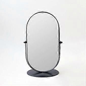 New Nordic Style Mirror Beauty Vanity Mirror Tabletop Mirrors for Bathroom Makeup Mirrors (Black)