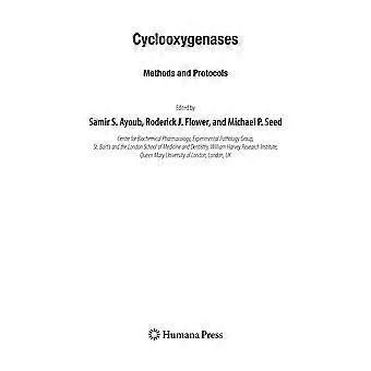 Cyclooxygenases methods and protocols